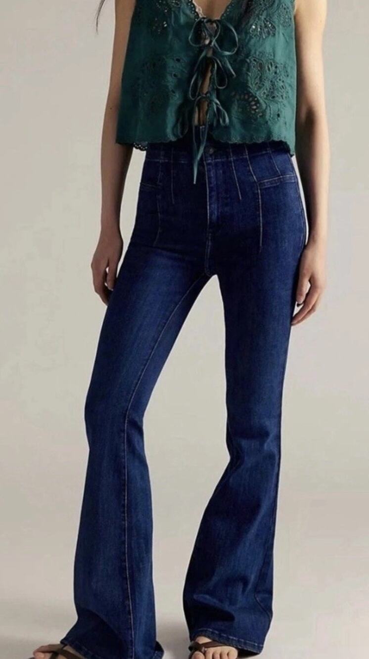 Free People We The Free Jayde Flare Jeans Size 24